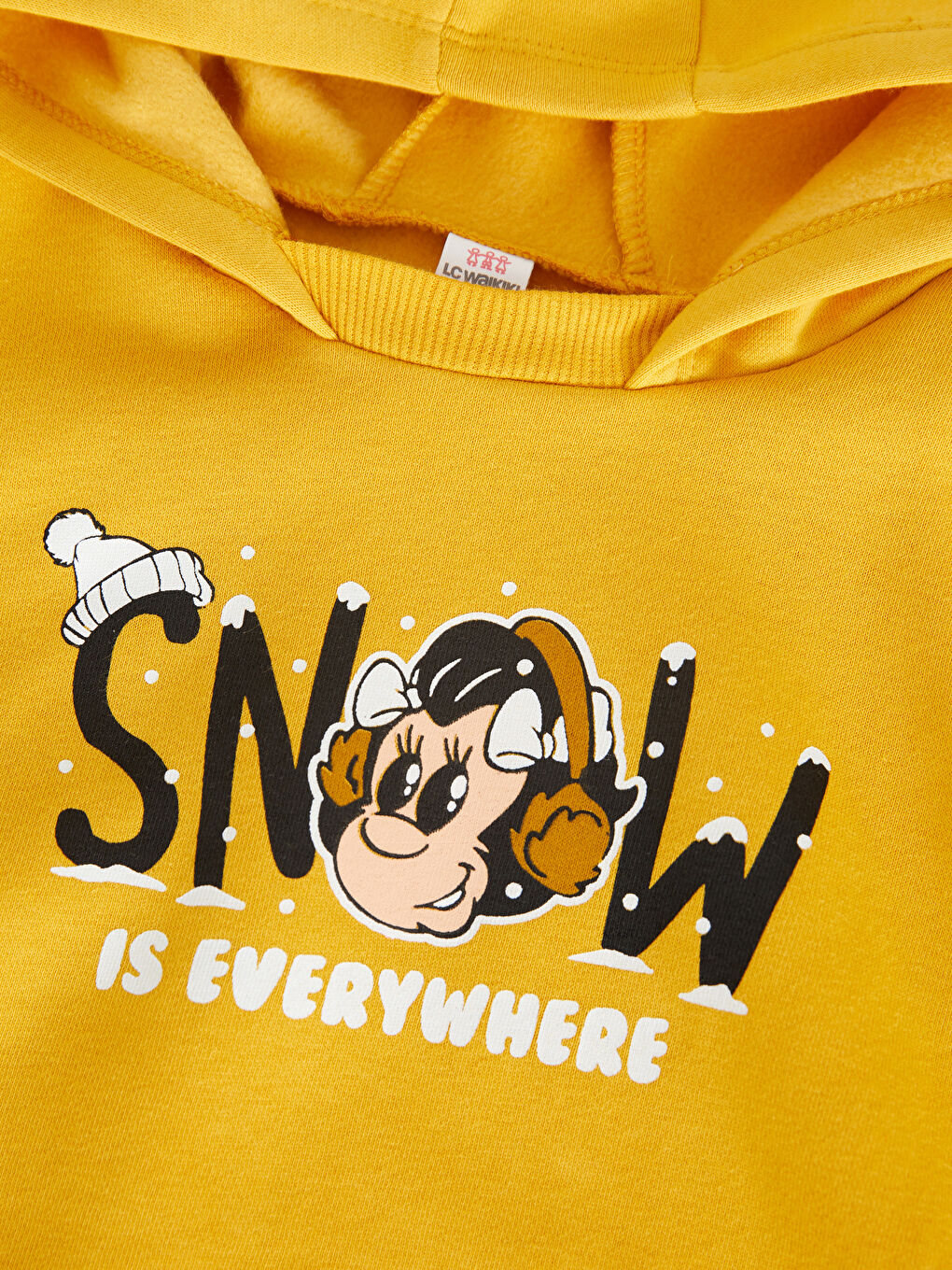 Long Sleeve Nostalgic Monkey Printed Baby Girl Hoodie-1