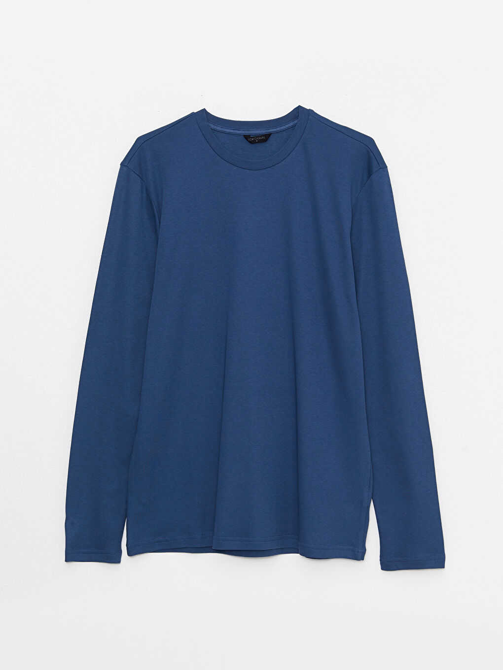 Ерлерге арналған ұзын жеңді дөңгелек жағалы футболка-5