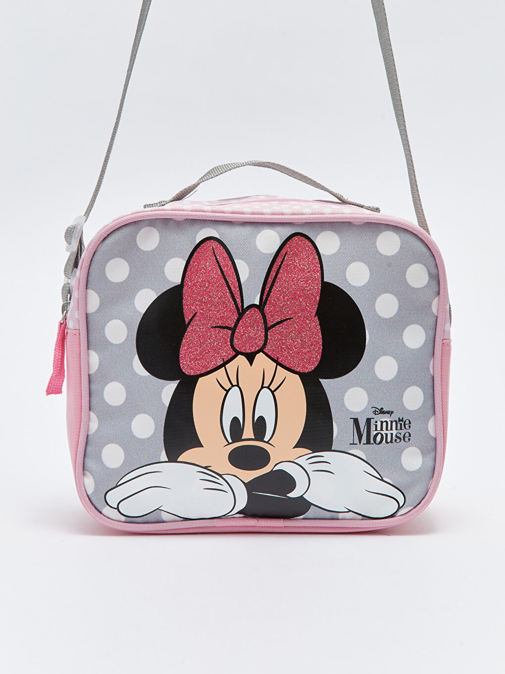 Gri Minnie Mouse Lisanslı Kız Çocuk Beslenme Çantası