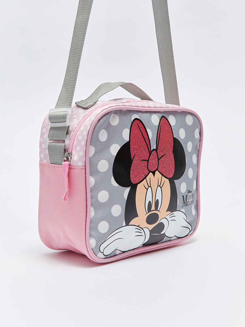 Gri Minnie Mouse Lisanslı Kız Çocuk Beslenme Çantası-1