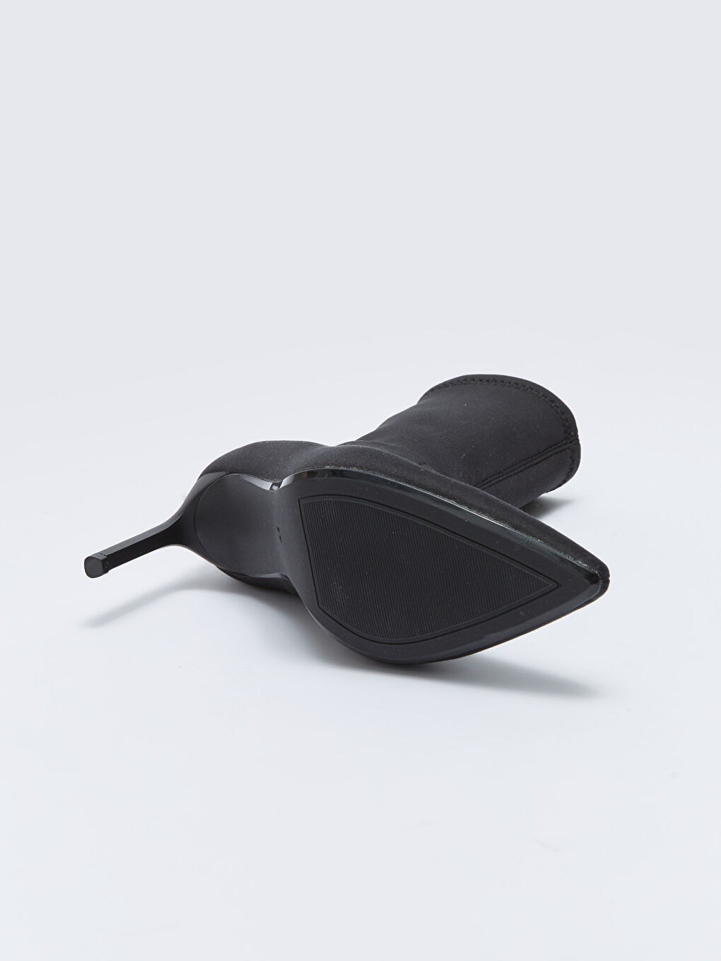 Siyah Kadın Topuklu Çorap Bot-3