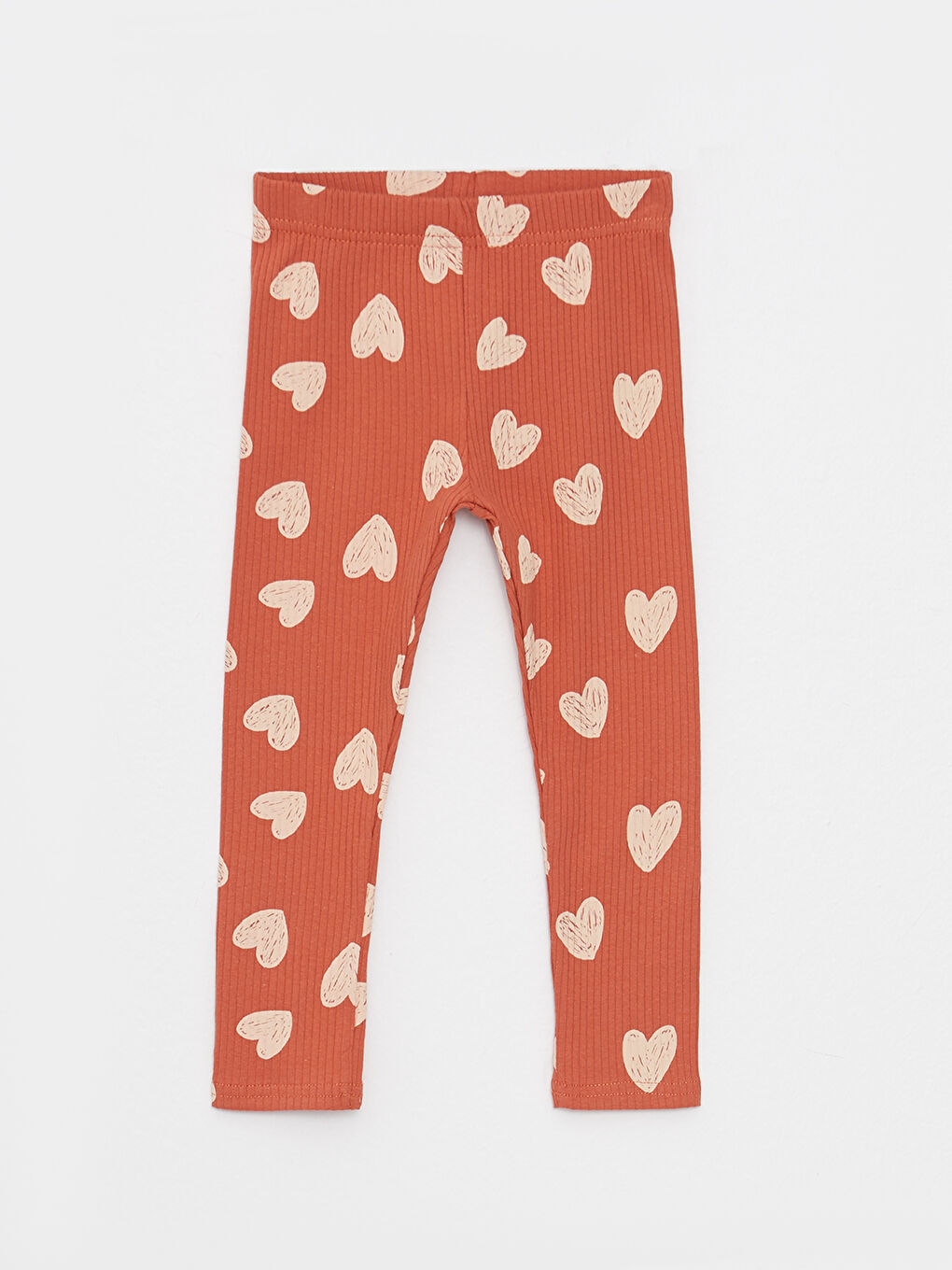 LCW ECO Crew Neck Long Sleeve Printed Cotton Baby Girl Sweatshirt and Tights 2-Pack Set -W2AJ16Z1-LR3