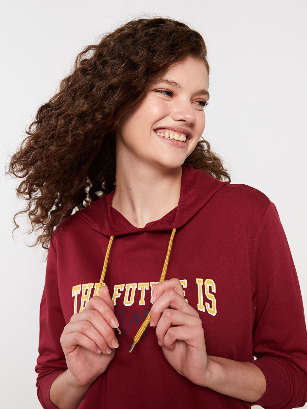 Hooded Printed Long Sleeve Women's Pajamas Set-3