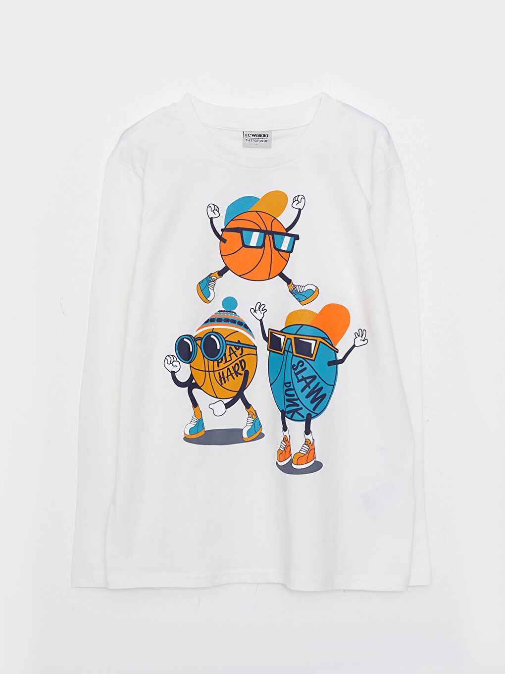 تيشيرت كم طويل مطبوع بياقة دائرية للأولاد وبنطلون رياضي-1