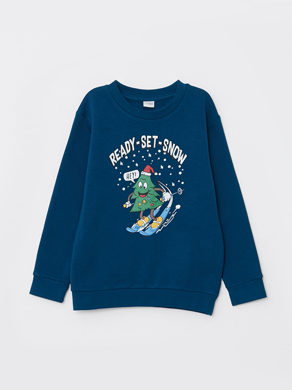 Crew Neck New Year Themed Long Sleeve Boy Sweatshirt -W2AJ81Z4-JT1