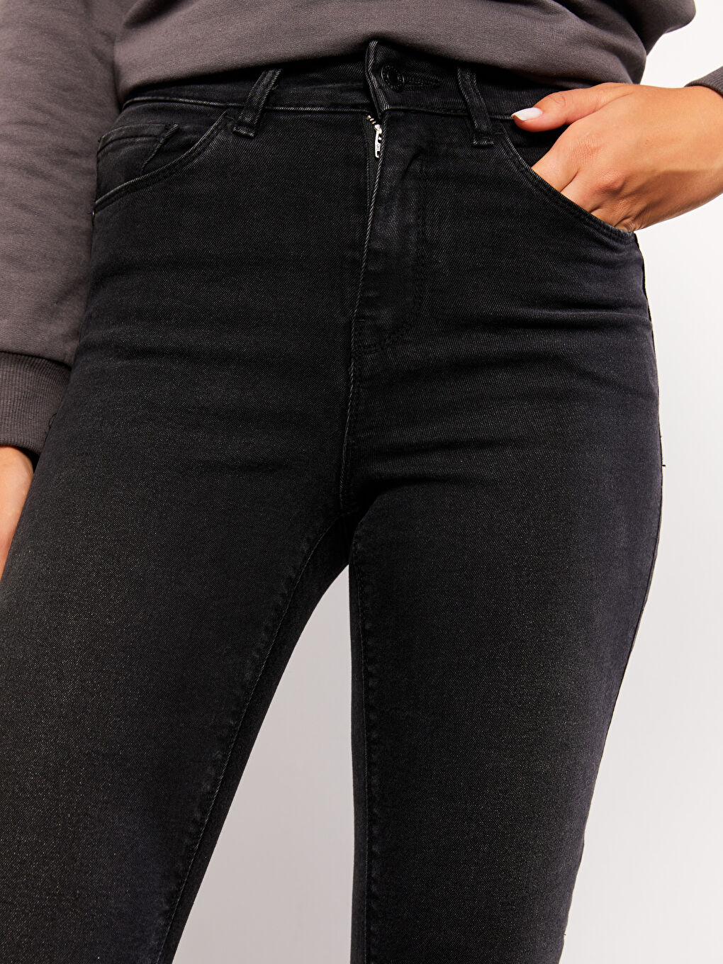 LCW Jeans جینزی کەمەر بەرز جوپیتر زۆر باریک بۆ ژنان -W2AJ89Z8-327