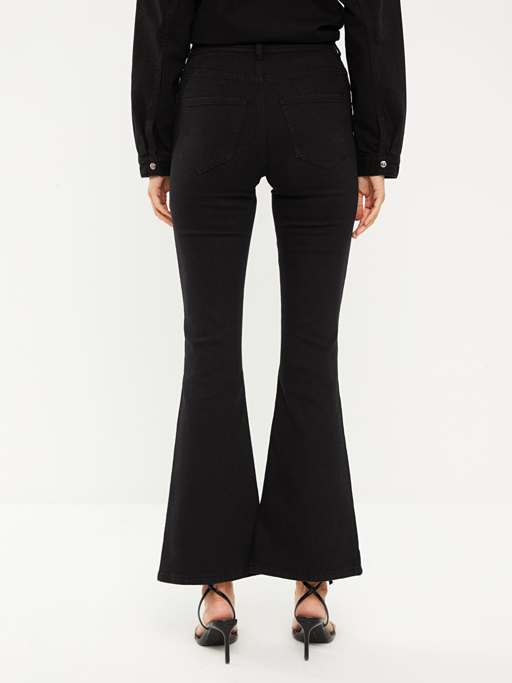 High Waist Mars Flare Women's Jeans-4