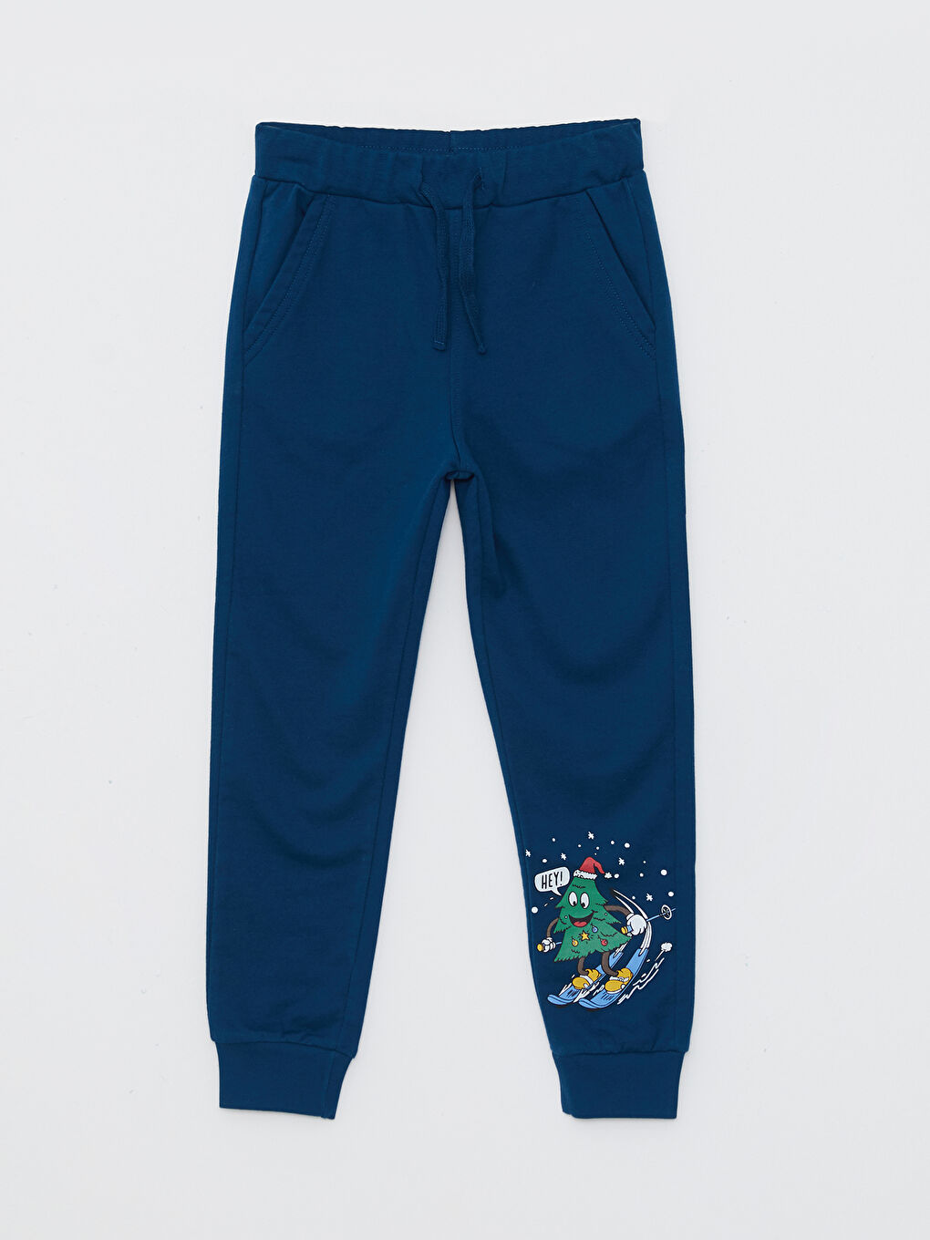 LCW Kids Elastic Waist Christmas Theme Boy Jogger Sweatpants -W2AK05Z4-JT1