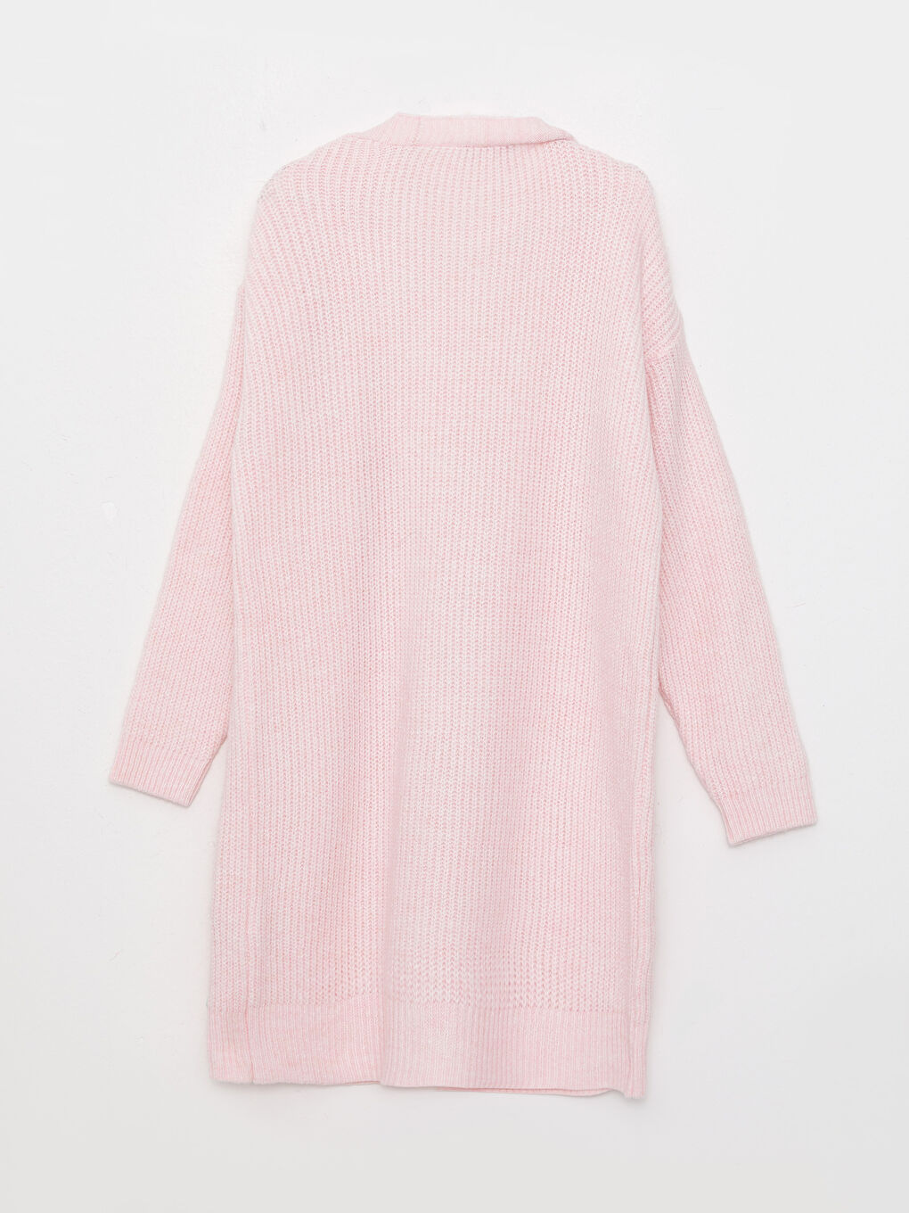 Shawl Collar Plain Long Sleeve Maternity Knitwear Cardigan-6