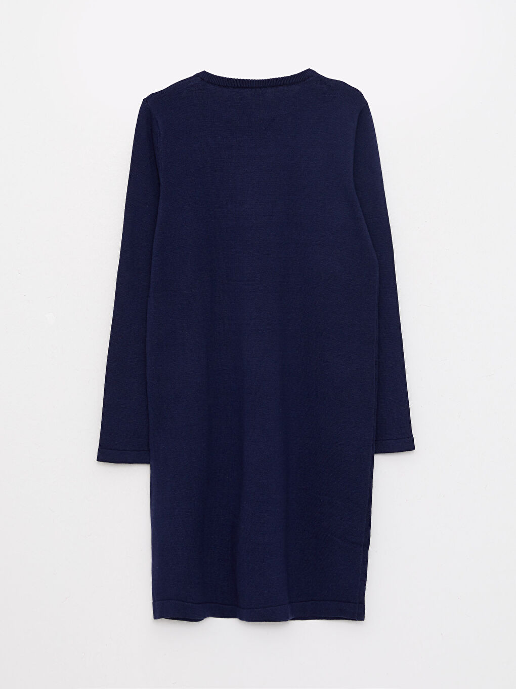 Crew Neck Patterned Long Sleeve Girl Tricot Dress -W2AK40Z4-HFH