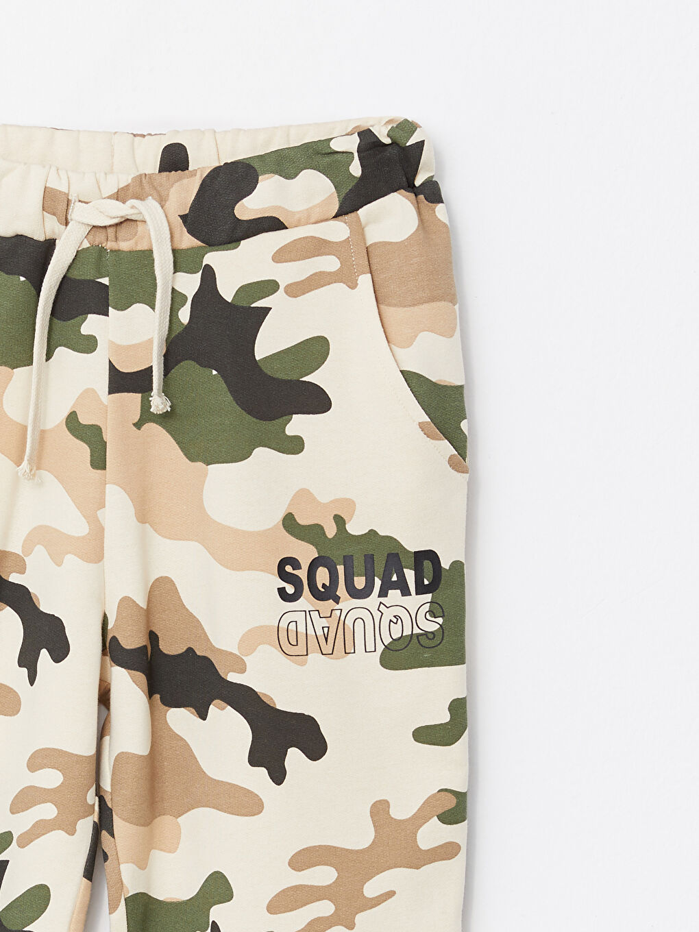 Elastic Waist Camouflage Pattern Boys' Jogger Sweatpants-1