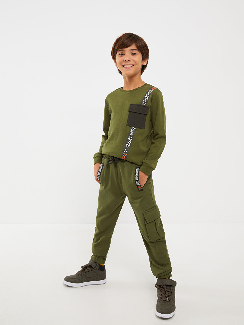 LCW Kids Elastischer Bund Bedruckte Jogger-Sweatpants für Jungen -W2AK51Z4-HCF