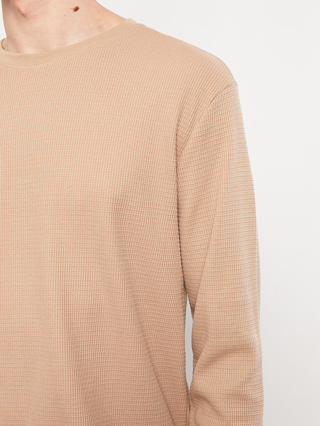 Crew Neck Long Sleeve Men's Sweatshirt-3