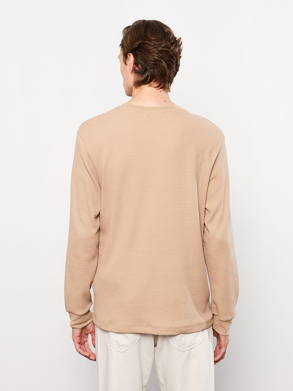 Crew Neck Long Sleeve Men's Sweatshirt-4