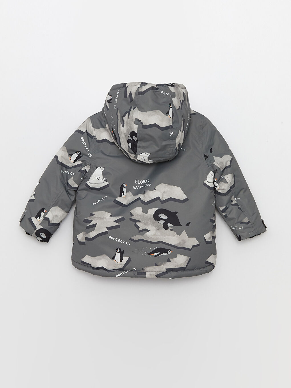 LC Waikiki Hooded Long Sleeve Printed Baby Boy Ski Coat -W2AK88Z1-LRZ