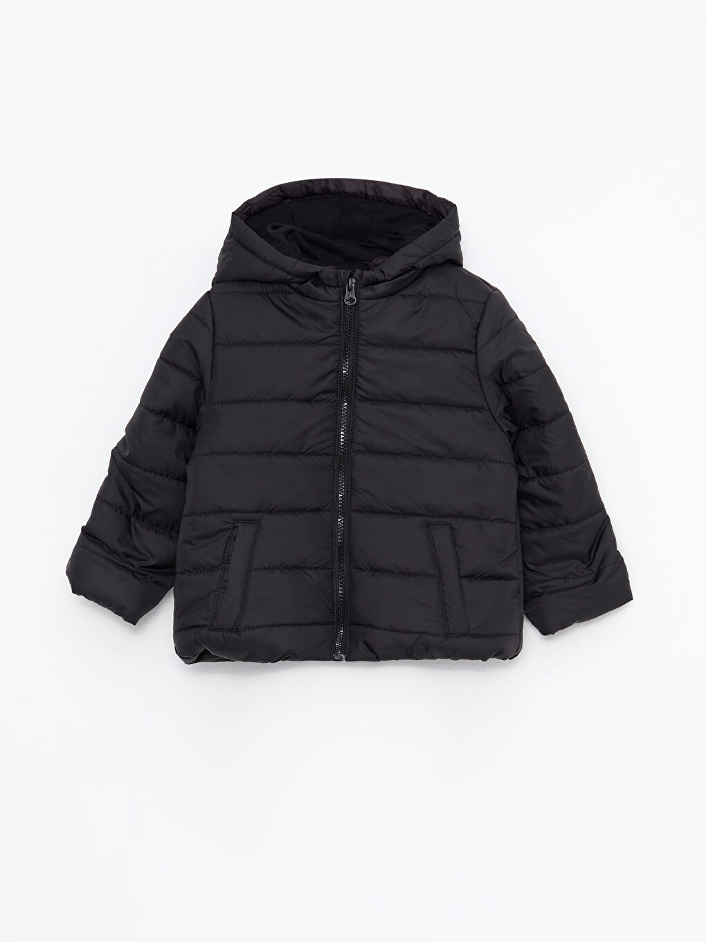 Hooded Long Sleeve Basic Baby Boy Coat