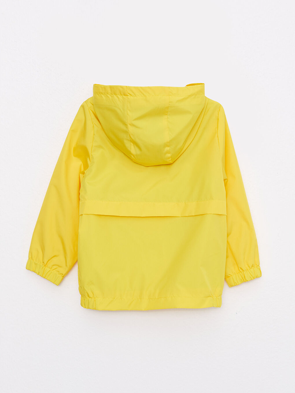 Sarı Kapüşonlu Uzun Kollu Basic Erkek Bebek Yağmurluk-1