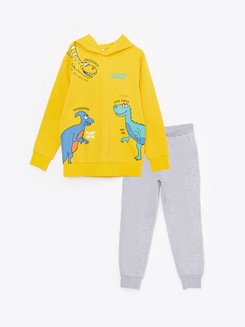 Hanorac cu glugă imprimat cu mânecă lungă și pantaloni de trening pentru băieți