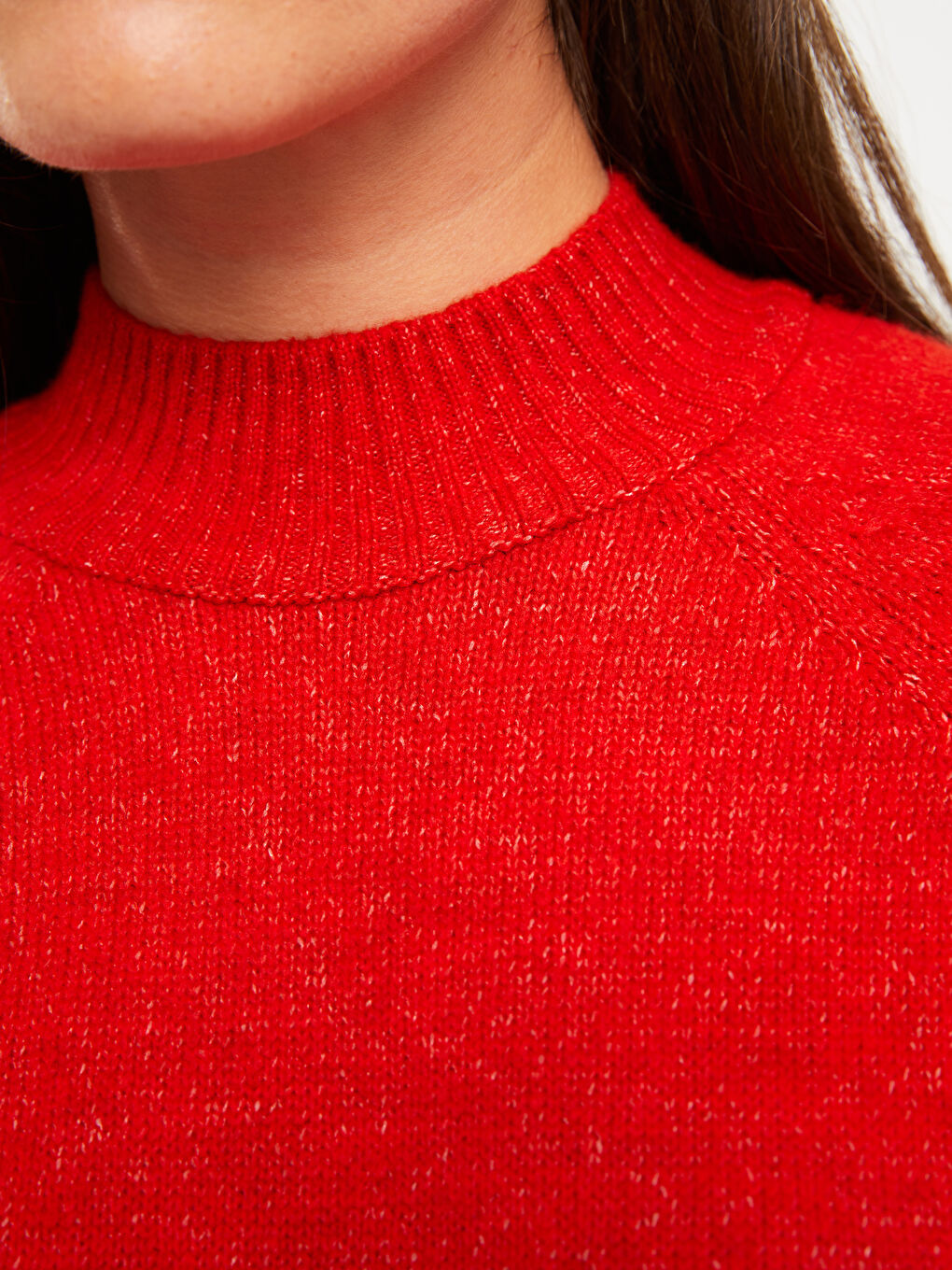 Half Turtleneck Regular Long Sleeve Maternity Tricot Sweater -W2AL30Z8-S7R
