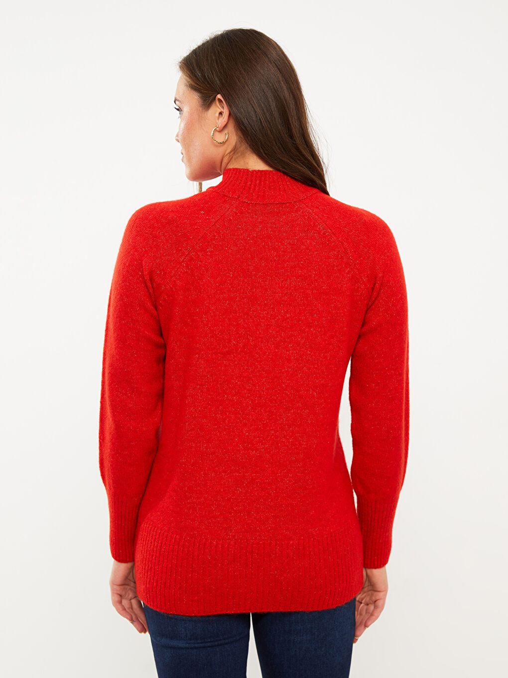 Half Turtleneck Regular Long Sleeve Maternity Tricot Sweater -W2AL30Z8-S7R