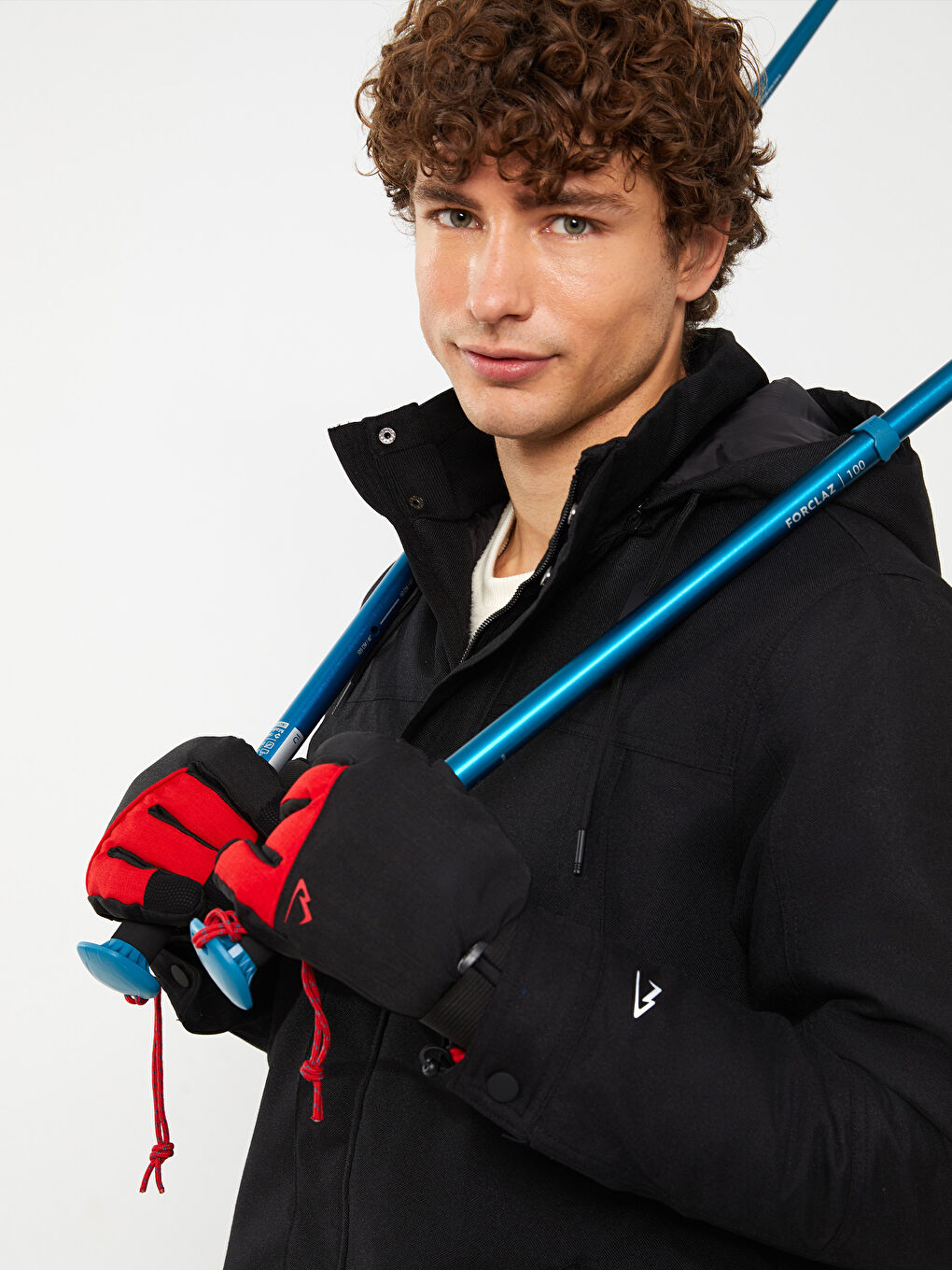 قفازات الثلج بلوك الألوان للرجال