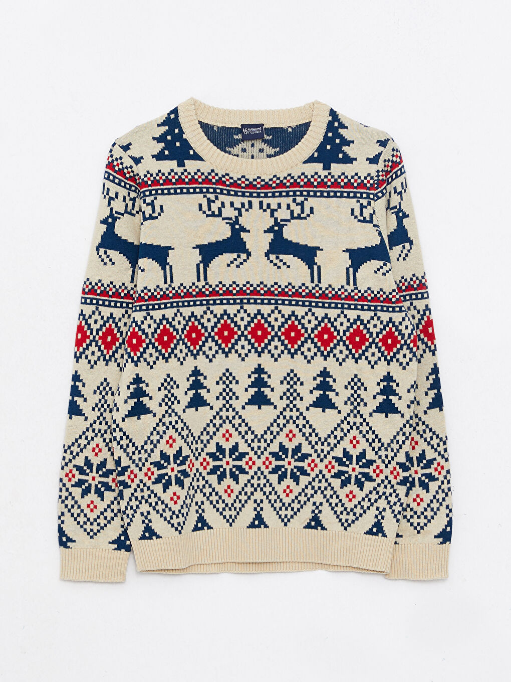 Crew Neck Christmas Themed Long Sleeve Boy Knitwear Sweater -W2AL65Z4-R9K