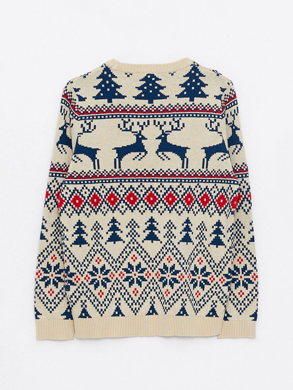 Crew Neck Christmas Themed Long Sleeve Boy Knitwear Sweater -W2AL65Z4-R9K