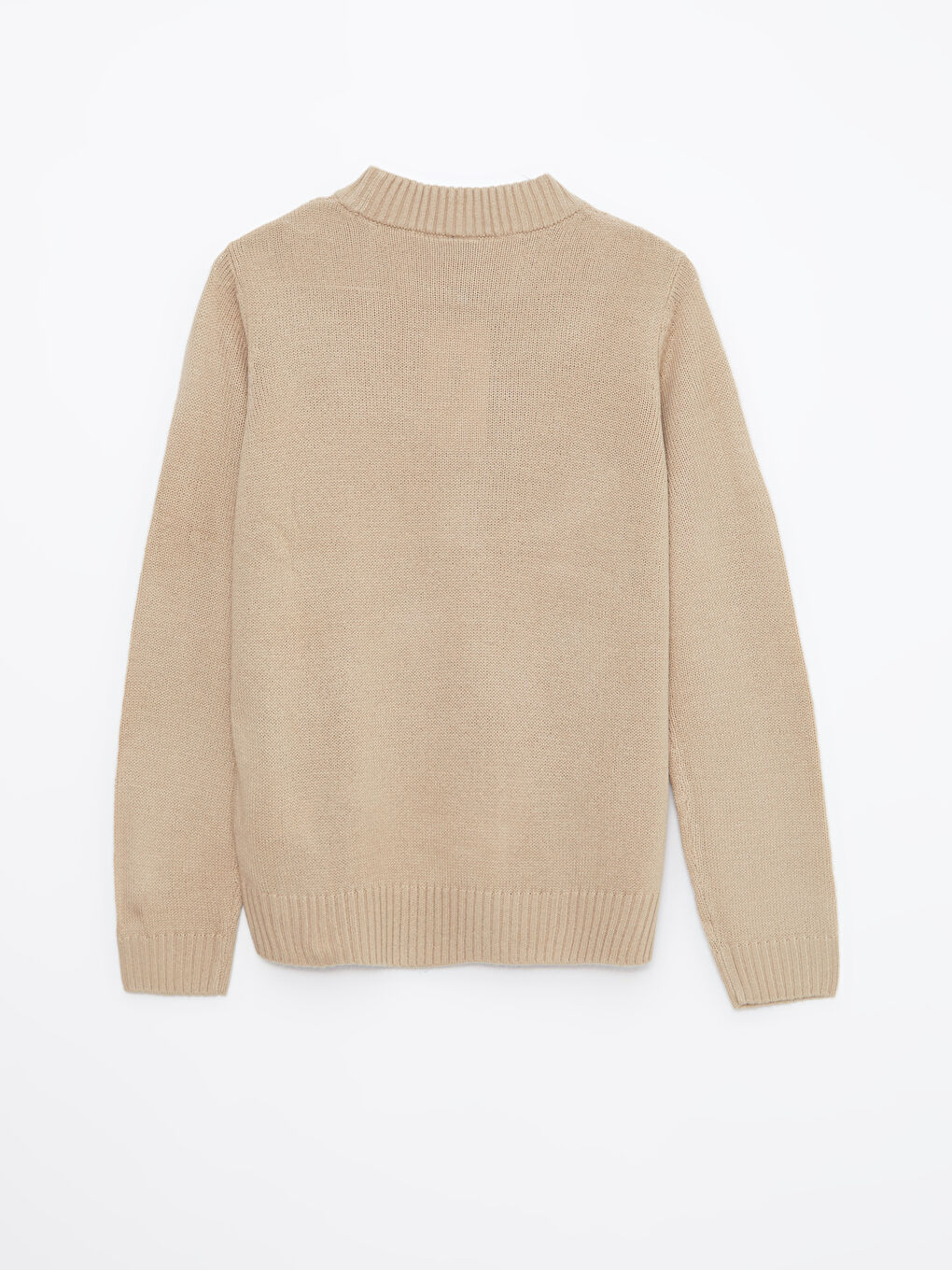 LCW Kids Turtle Neck Braided Patterned Long Sleeve Boy Tricot Sweater -W2AL79Z4-FKU