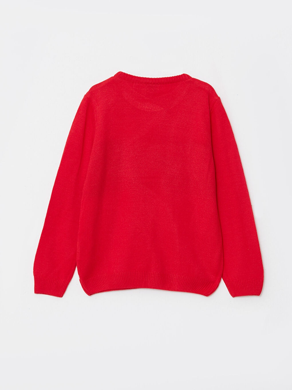 LCW Kids Crew Neck Christmas Themed Mickey Mouse Patterned Long Sleeve Boy Knitwear Sweater -W2AN06Z4-HC3