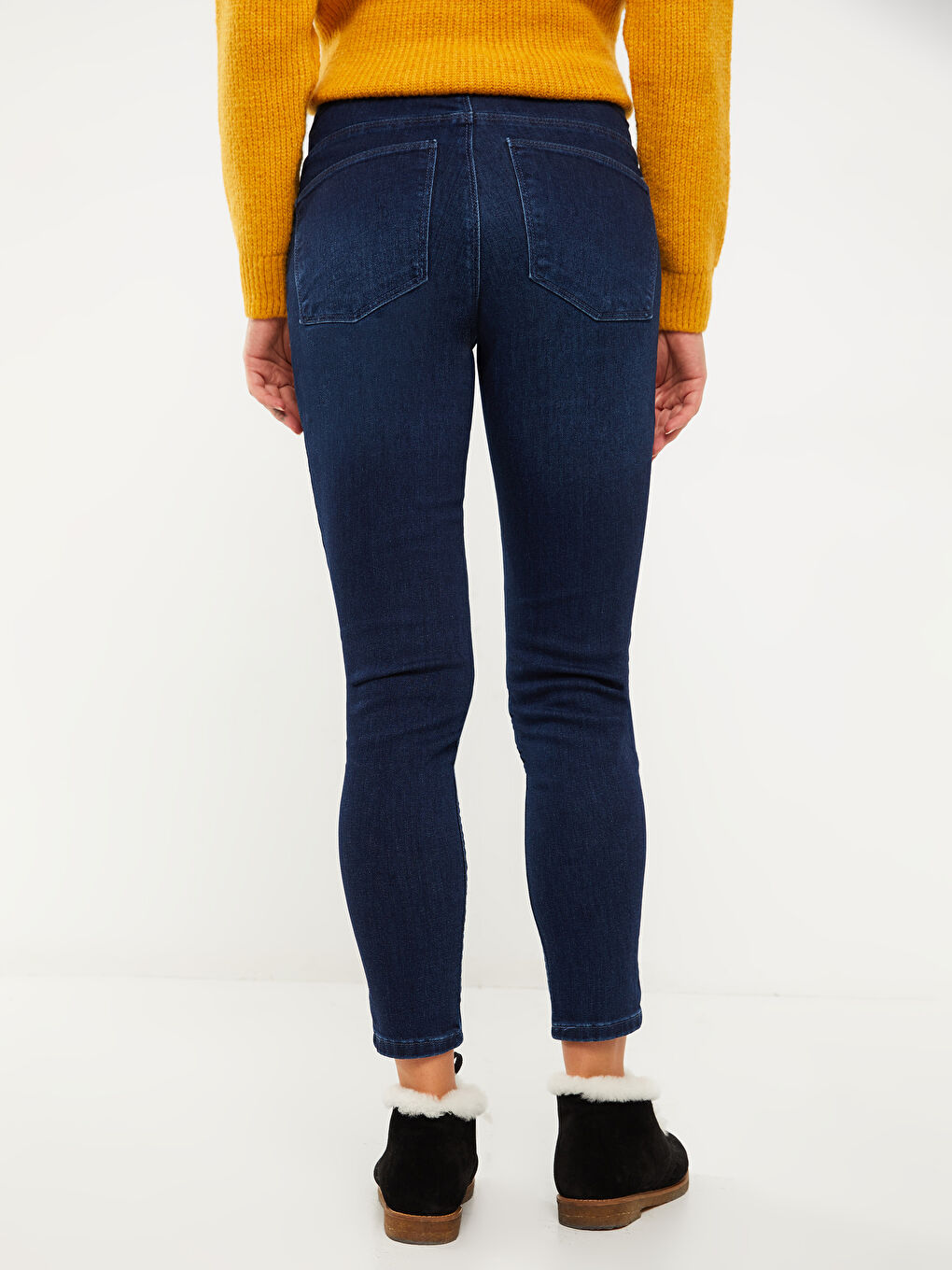 LCWAIKIKI Maternity Koyu Rodeo Karın Panelli Mercury Skinny Fit Hamile Jean Pantolon - 3