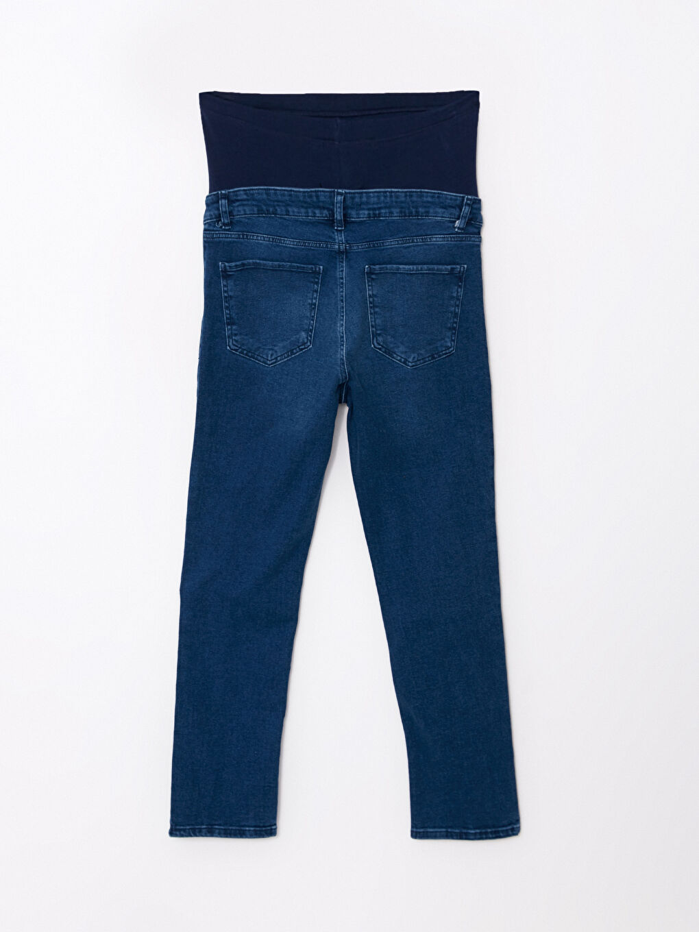 LCWAIKIKI Maternity Orta İndigo Rodeo Karın Panelli Straight Fit Hamile Rodeo Jean Pantolon - 7