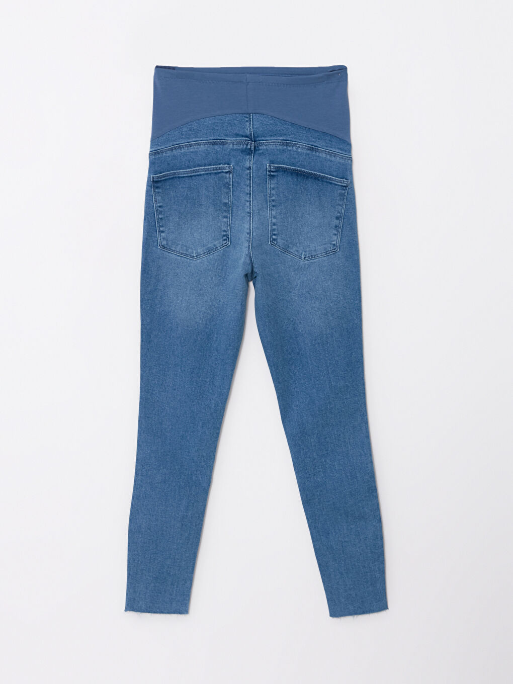 LCWAIKIKI Maternity Orta İndigo Rodeo Karın Panelli Mercury Skinny Fit Düz Hamile Rodeo Jean Pantolon - 7