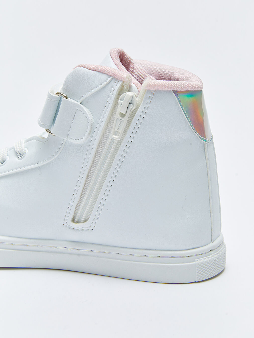 Printed Lace-Up Hook and Loop and Zipper Ankle Boy Girl Sports Shoes-5