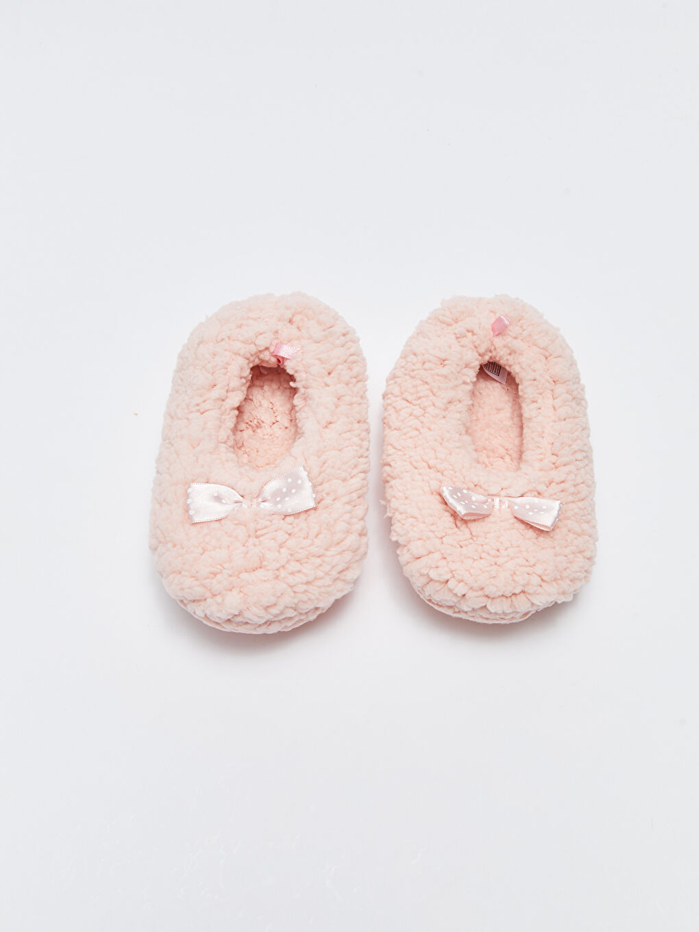 LCW STEPS Bow Detailed Plush Baby Girl House Shoes -W2AN45Z1-DMQ