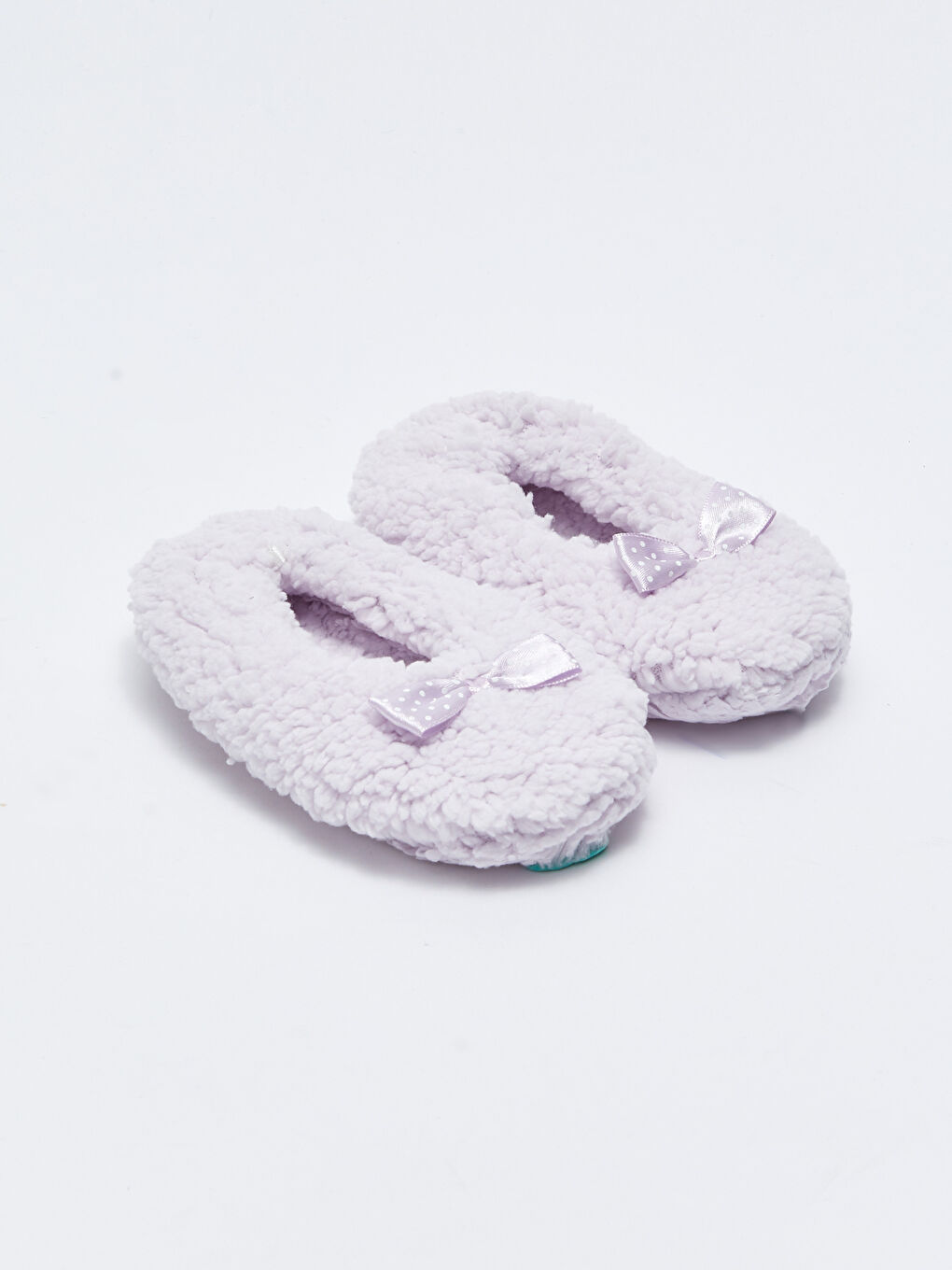 Lila Fiyonk Detaylı Pelüş Kız Bebek Ev Patiği