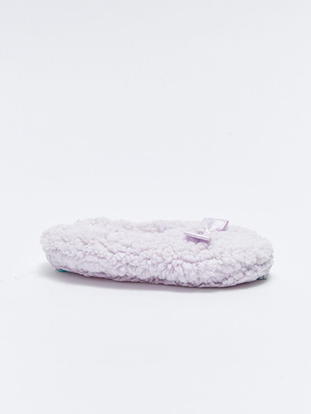 Lila Fiyonk Detaylı Pelüş Kız Bebek Ev Patiği-1