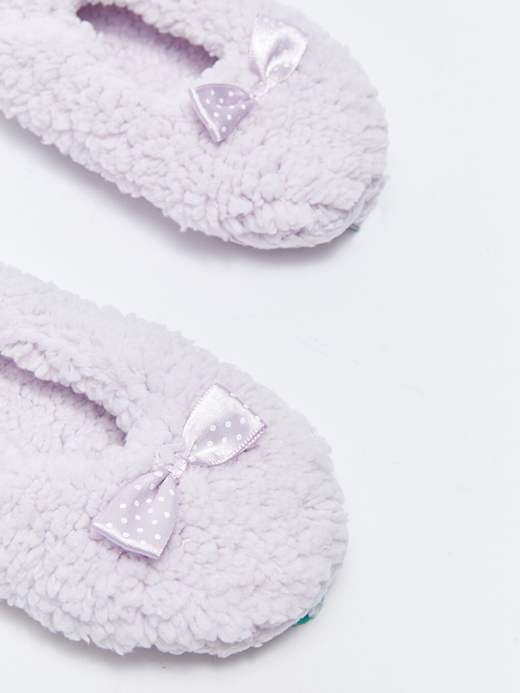 Lila Fiyonk Detaylı Pelüş Kız Bebek Ev Patiği-2