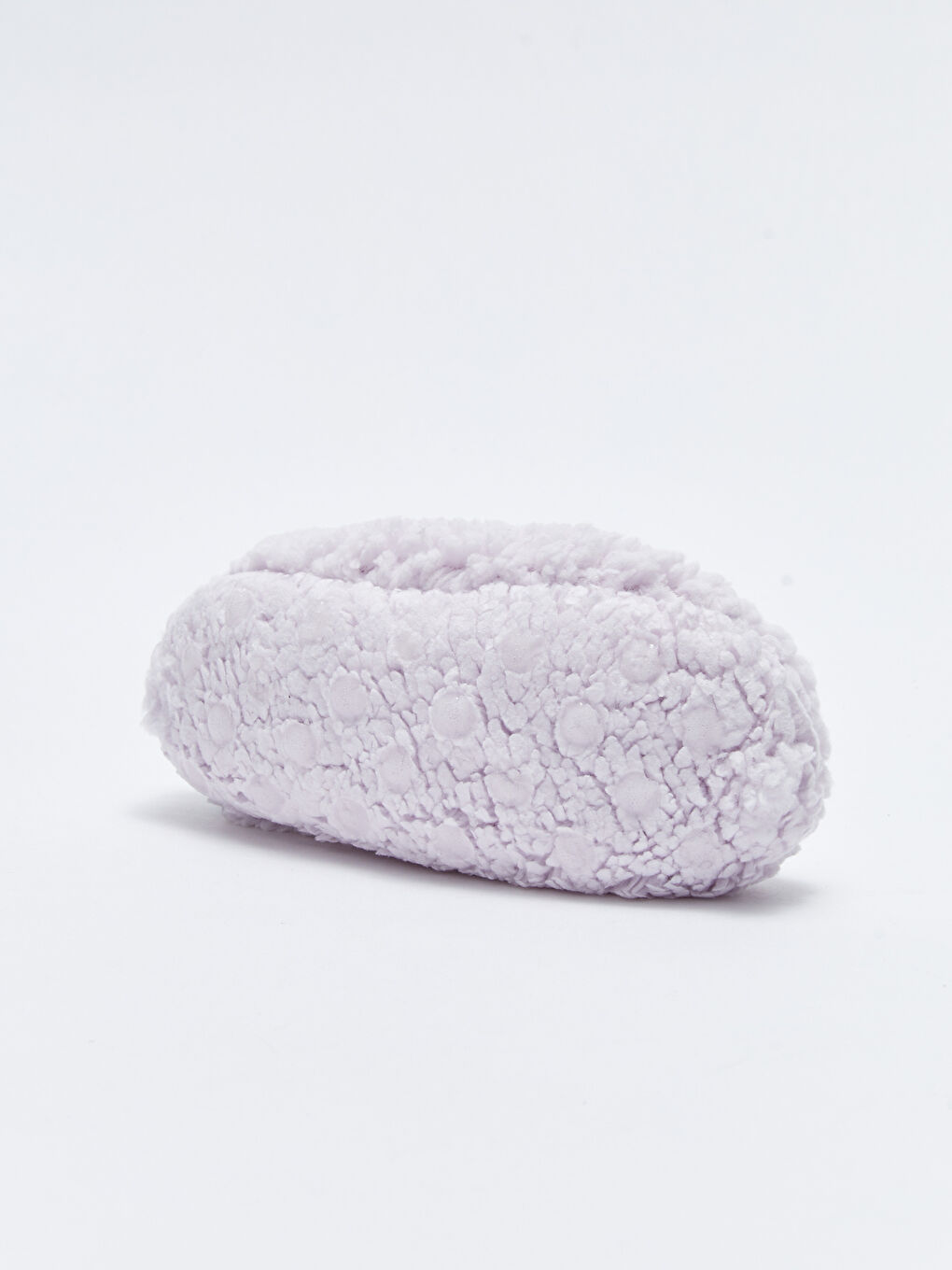 Lila Fiyonk Detaylı Pelüş Kız Bebek Ev Patiği-3