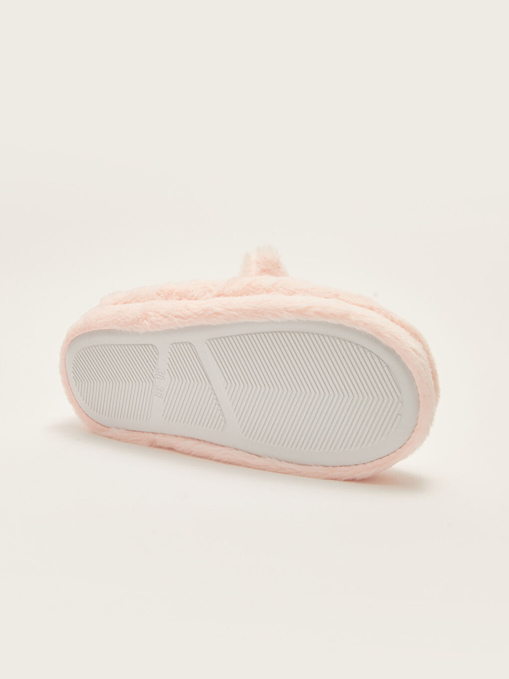 Pembe 3D Aplike Detaylı Nakışlı Kadın Ev Terliği-3