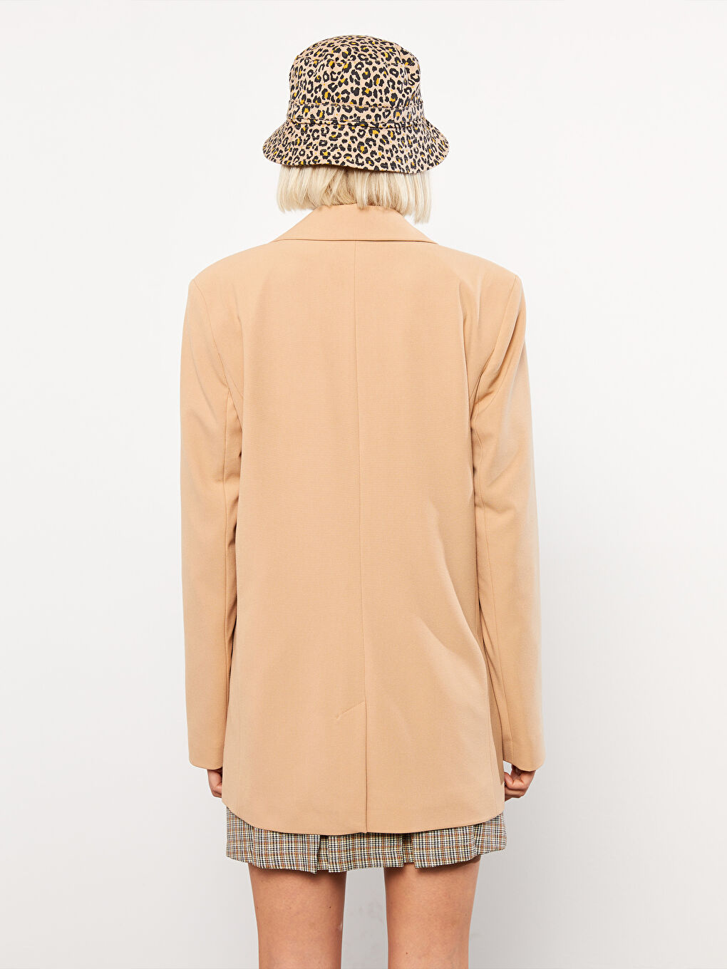 Plain Long Sleeve Women's Blazer Jacket-9