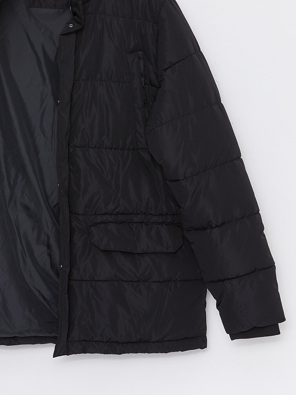 Standard Fit Funnel Neck Men's Puffer Coat-8