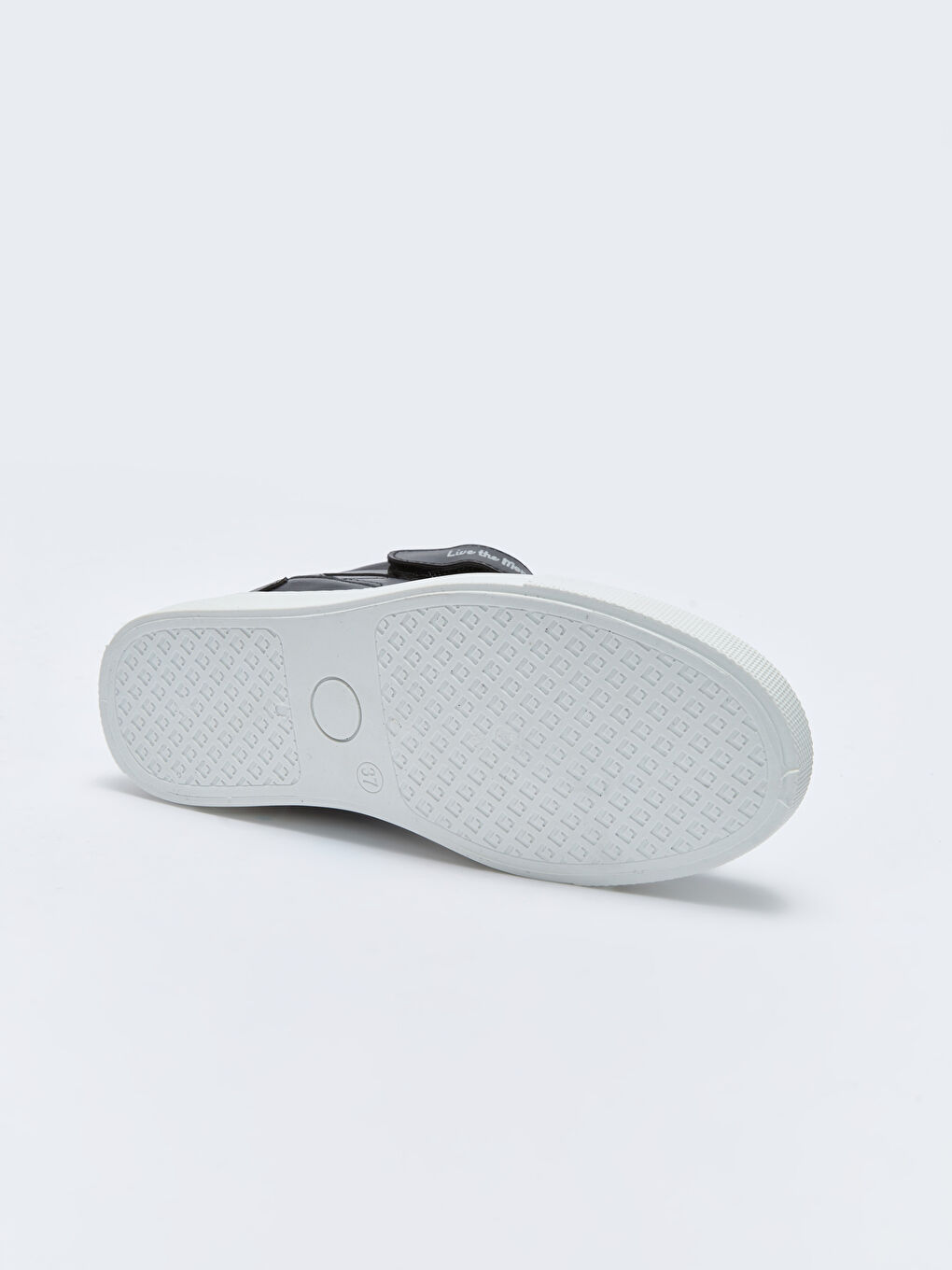 Siyah Cırt Cırtlı Baskılı Kız Çocuk Bilek Boy Spor Ayakkabı-3