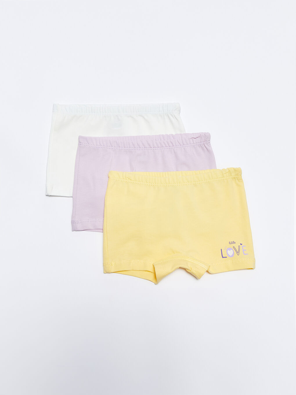 Boxer Bébé Fille en Coton à Taille Élastique Lot de 3
