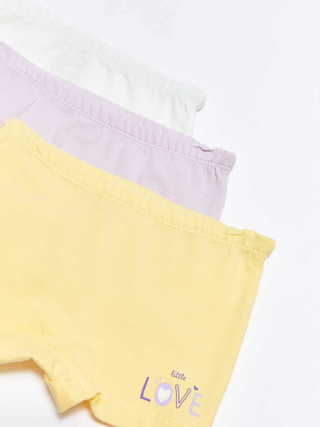 Boxer Bébé Fille en Coton à Taille Élastique Lot de 3-2