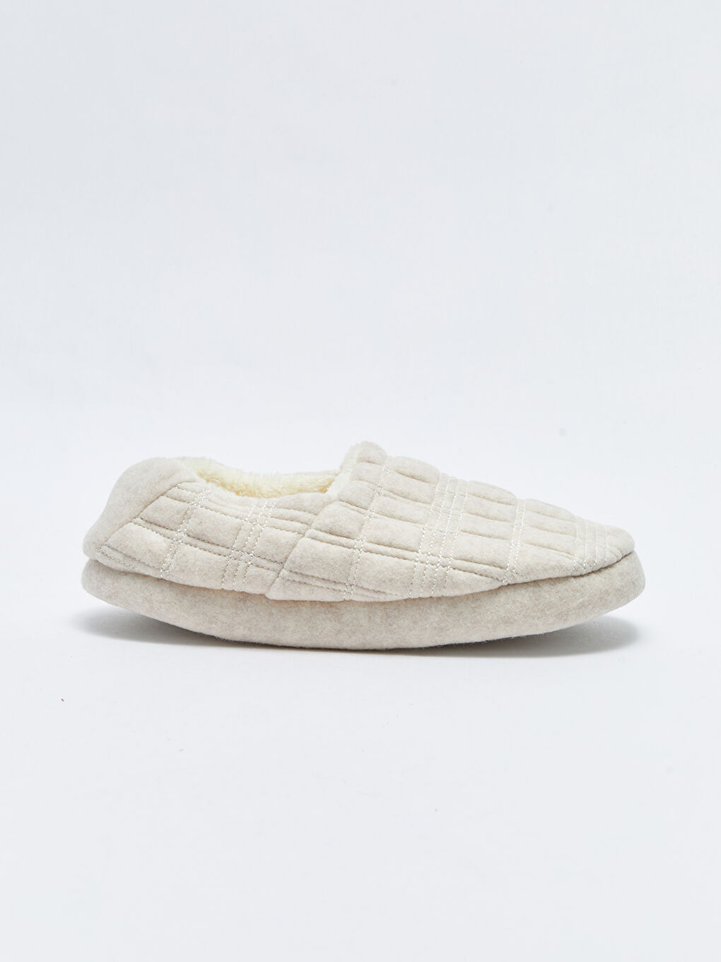 Bej Kendinden Desenli Kadın Ev Terliği-1