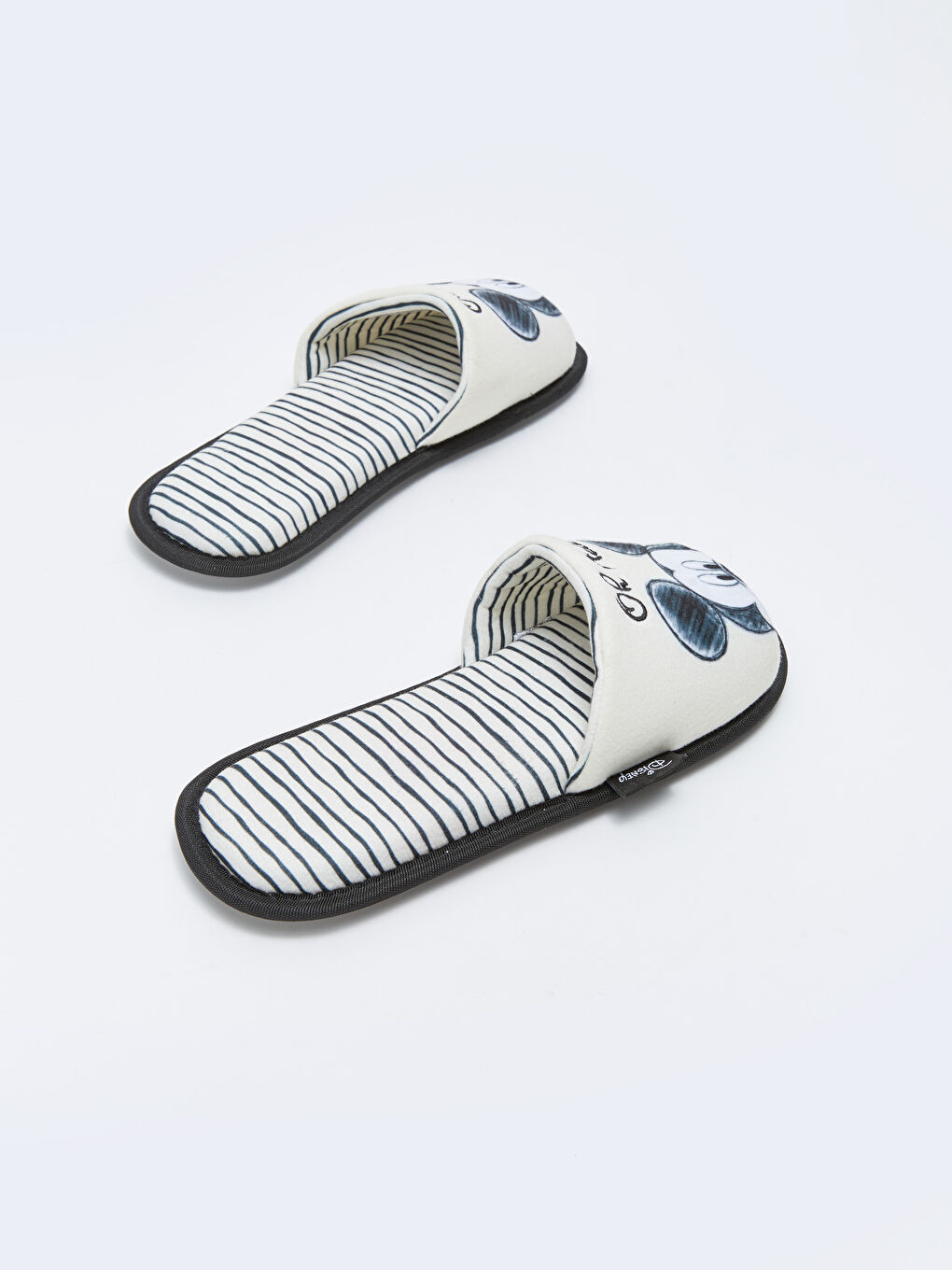 Karışık Mickey Mouse Lisanslı Tek Bantlı Kadın Ev Terliği-4