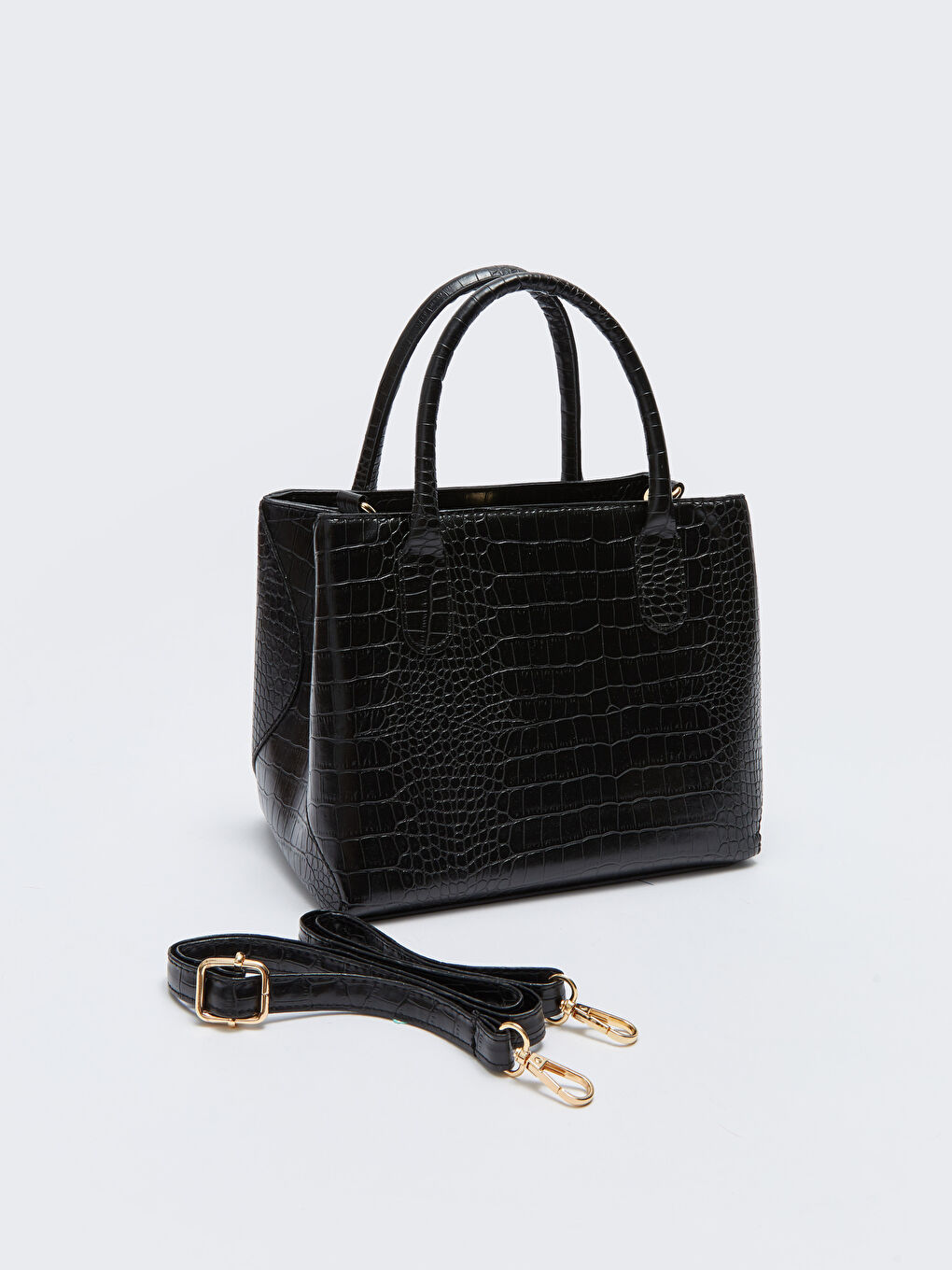 LC Waikiki Faux Leather Croc Effect Women's Shoulder Bag -W2AO47Z8-HUC