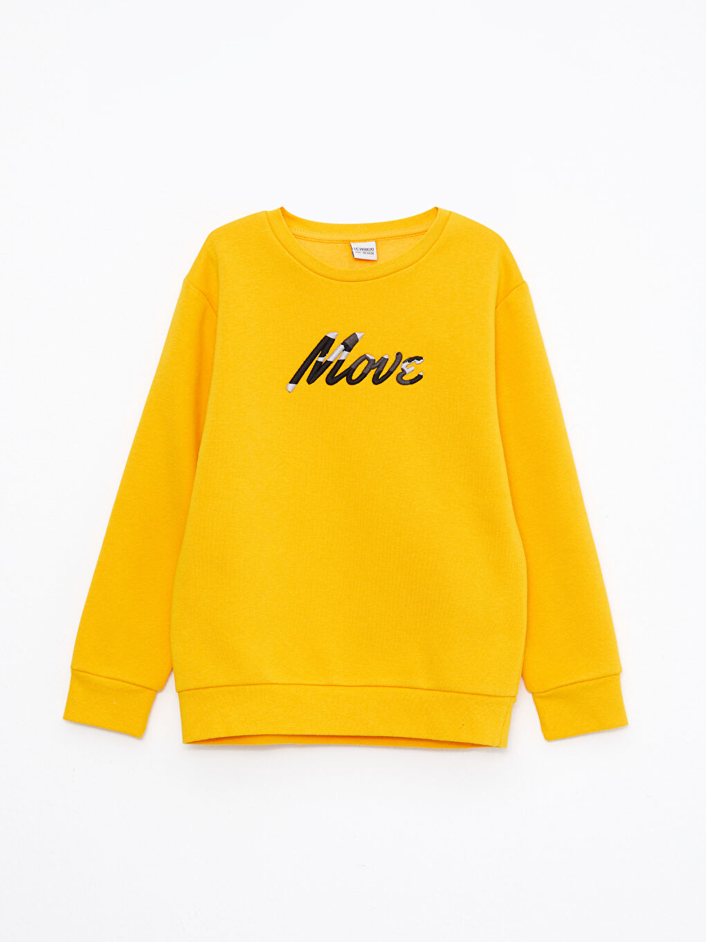 LCW Kids Crew Neck Embroidered Long Sleeve Boy Sweatshirt -W2AO57Z4-FKJ