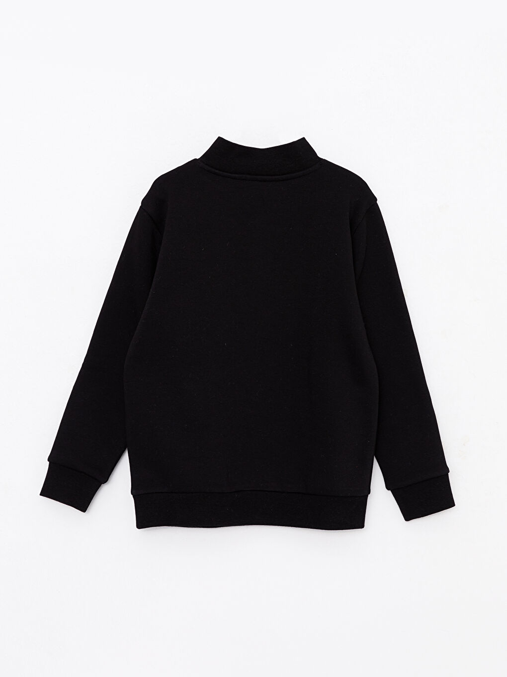 Stand Collar Printed Long Sleeve Boy Sweatshirt-1