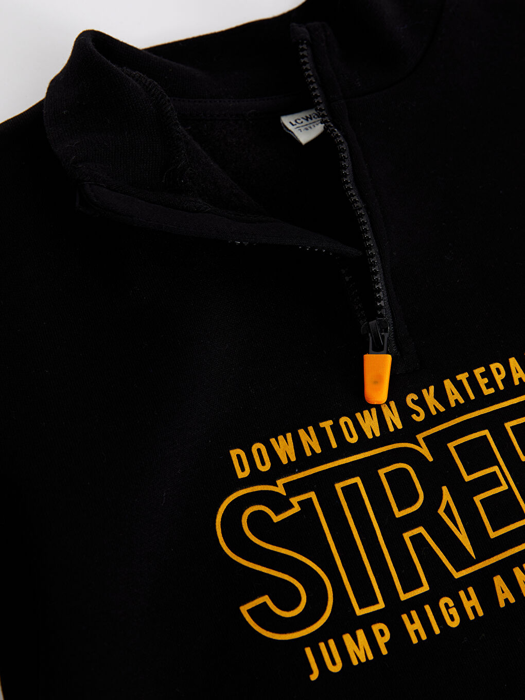 Stand Collar Printed Long Sleeve Boy Sweatshirt-2